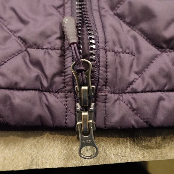 The North Face Tamburello Hooded Parka Women’s Large Plum Purple Quilted - Picture 9 of 14